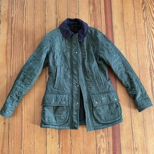 Olive Barbour Beadnell Polarquilt Jacket